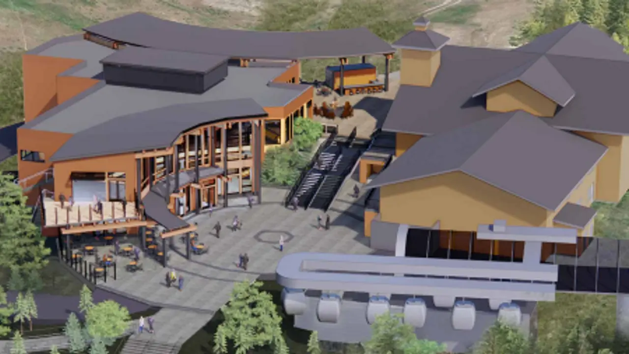 Computer rendering of new mountain house at Crystal Mountain