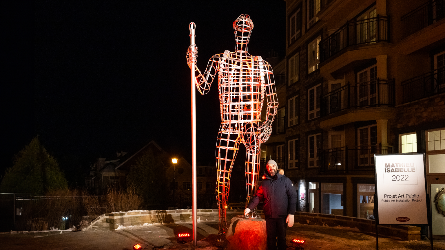 Art installation at Tremblant